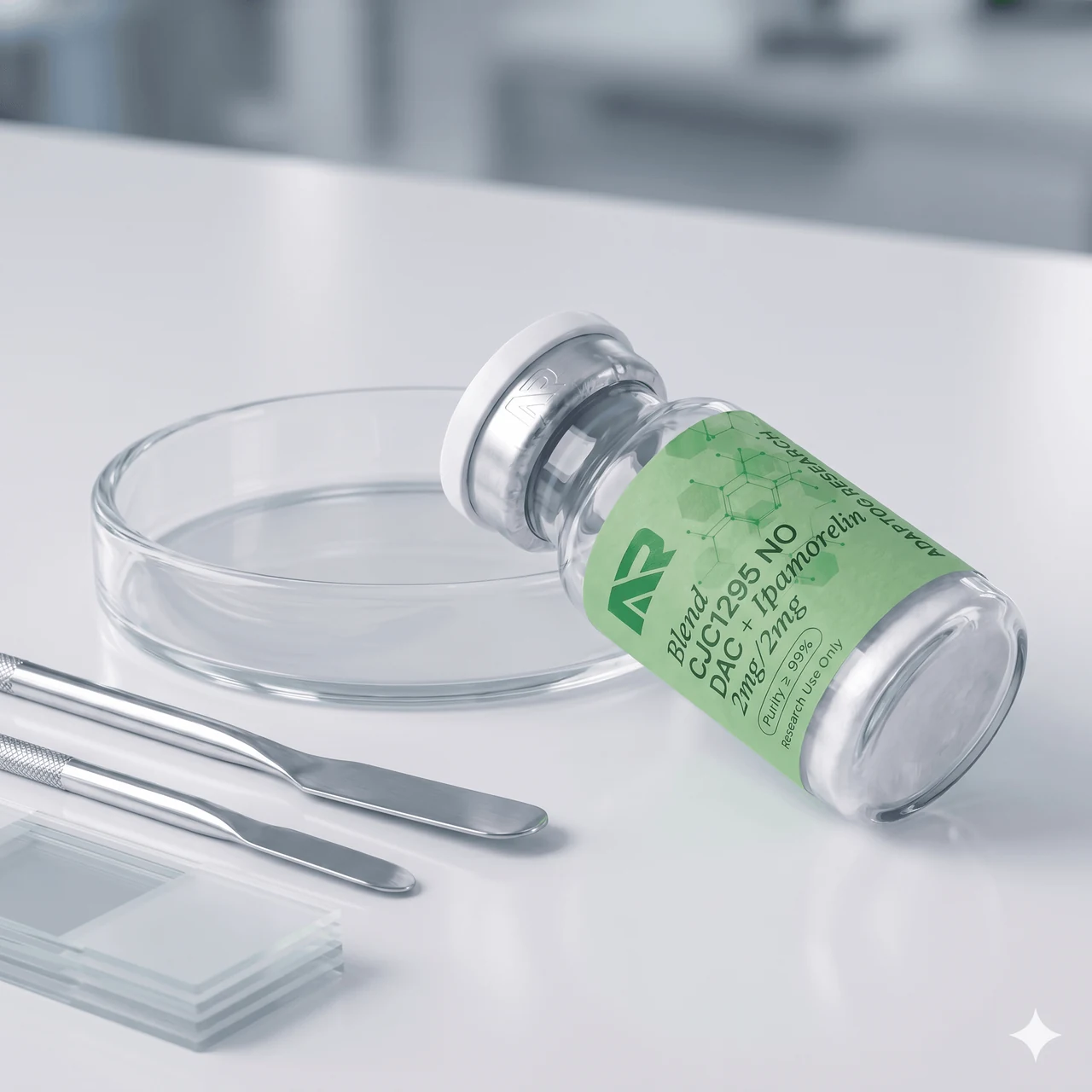 CJC-1295 + Ipamorelin research vial